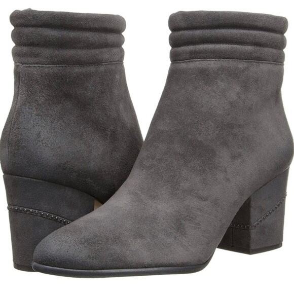 Rebecca Minkoff Benson Suede Ankle Boots in Grey Size 7.5 - Picture 1 of 8